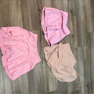 Pink pink pink althletic skirts